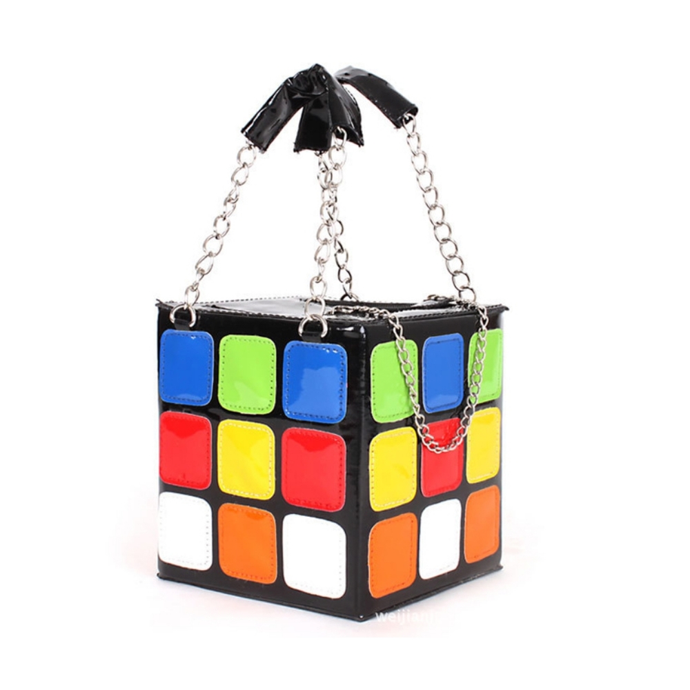 Kawaii Rubik Cube Style Handbag - Picture 3 of 3